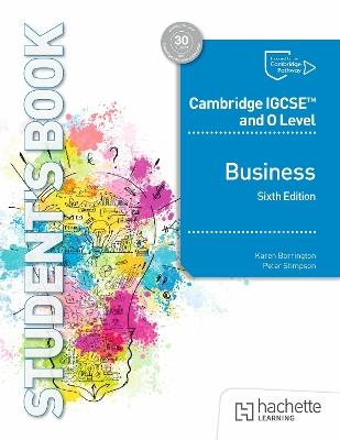 Cambridge IGCSE and O Level Business Sixth Edition - Karen Borrington,Peter Stimpson - cover