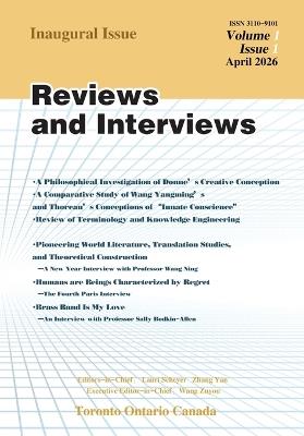Reviews and Interviews (Inaugural Issue) - Lauri Scheyer,Yan Zhang,Zuyou Wang - cover