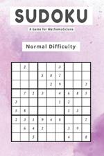 Sudoku A Game for Mathematicians Normal Difficulty