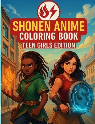 Shonen Anime Coloring Book: Teen Girls Edition - N D Jones - cover