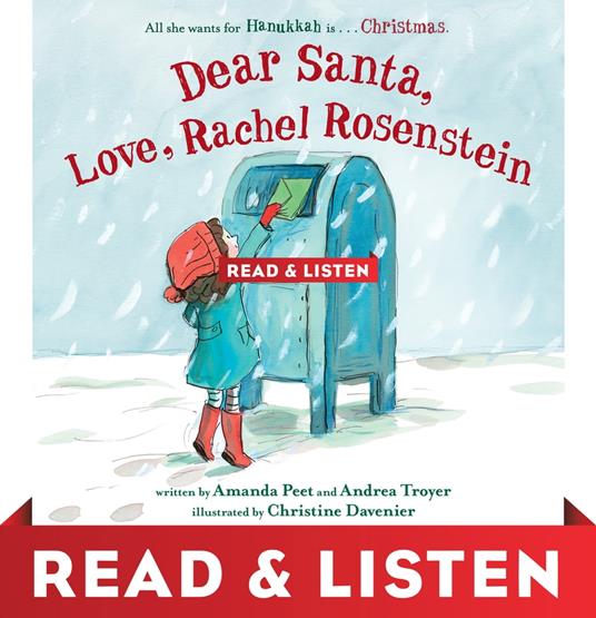 Dear Santa, Love, Rachel Rosenstein: Read & Listen Edition - Peet Amanda,Andrea Troyer,Christine Davenier - ebook