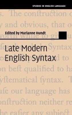 Late Modern English Syntax - cover
