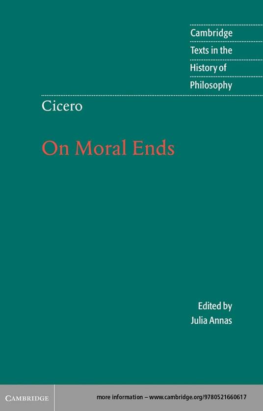 Cicero: On Moral Ends
