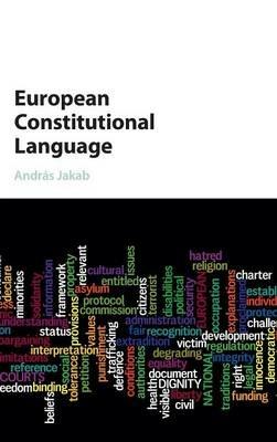 European Constitutional Language - András Jakab - cover