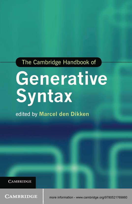 The Cambridge Handbook of Generative Syntax
