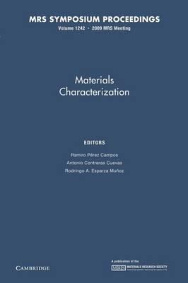 Materials Characterization: Volume 1242 - cover