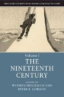 The Cambridge History of Modern European Thought: Volume 1, The Nineteenth Century - cover