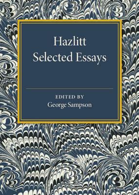 Hazlitt: Selected Essays - cover