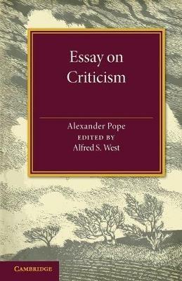 Essay on Criticism: Edited with Introduction and Notes - Alexander Pope - cover