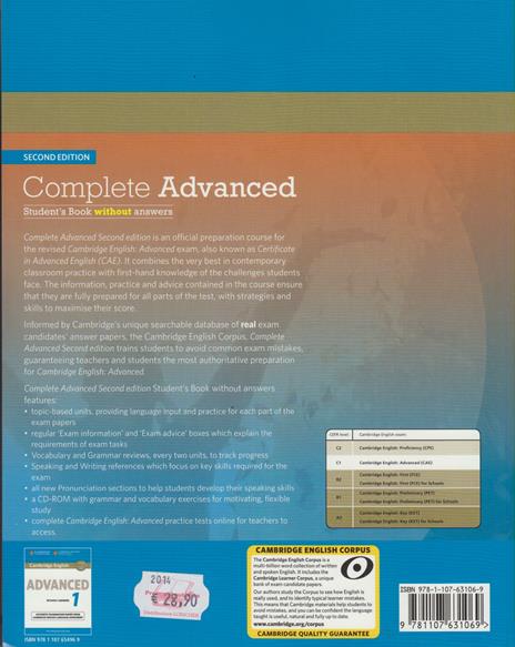 Complete Advanced Student's Book without Answers with CD-ROM - Guy Brook-Hart,Simon Haines - 2