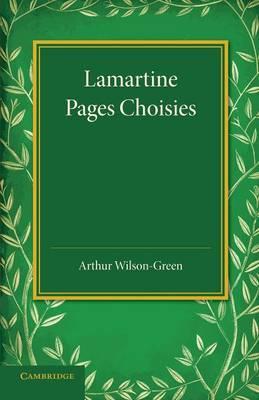 Lamartine: Pages Choisies - cover