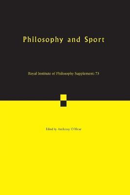 Philosophy and Sport - cover