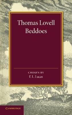 Thomas Lovell Beddoes: An Anthology - Thomas Lovell Beddoes - cover