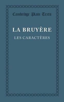 Les caracteres ou les moeurs de ce siecle - Jean de la Bruyere - cover