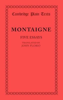 Five Essays - Montaigne - cover