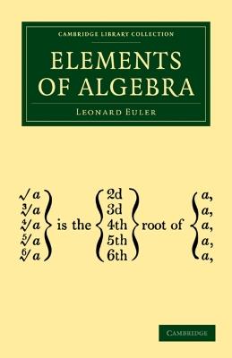 Elements of Algebra - Leonard Euler - cover