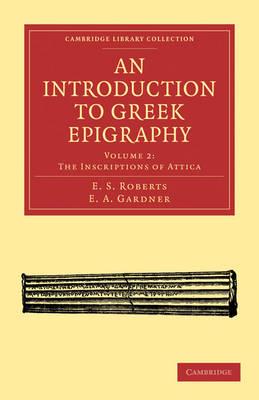 An Introduction to Greek Epigraphy - cover