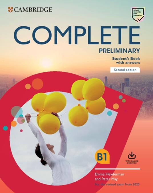 Complete Preliminary Student's Book with Answers with Online Practice: For the Revised Exam from 2020 - Peter May,Emma Heyderman - cover