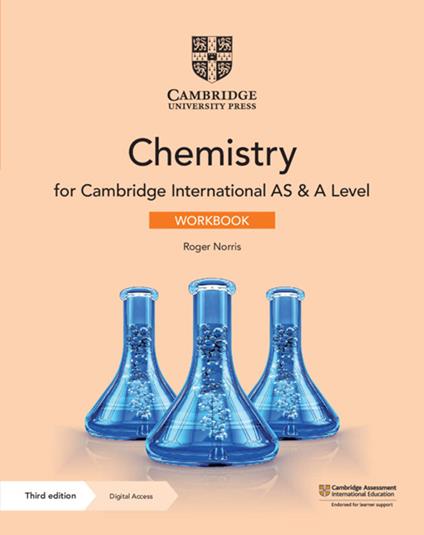 Cambridge International AS & A Level Chemistry Workbook with Digital Access (2 Years) - Roger Norris,Mike Wooster - cover
