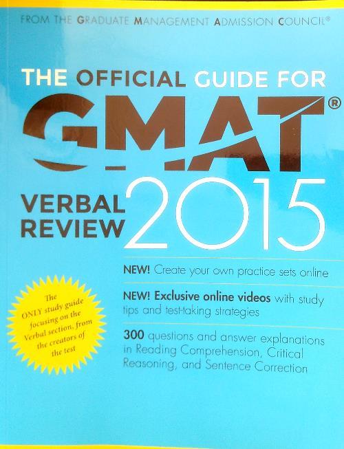 The Official Guide for GMAT Verbal Review