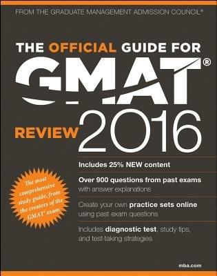 The Official Guide for GMAT Review 2016 with Online Question Bank and Exclusive Video - GMAC - cover
