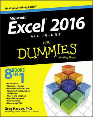 Excel 2016 All-in-One For Dummies - Greg Harvey - cover
