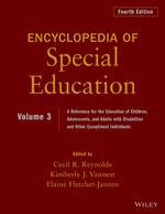 Encyclopedia of Special Education, Volume 3