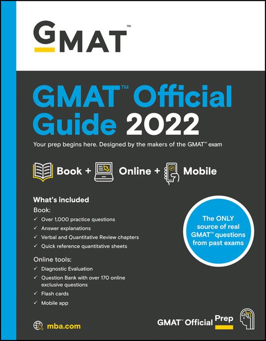 GMAT Official Guide 2022: Book + Online Question Bank - GMAC (Graduate Management Admission Council) - cover