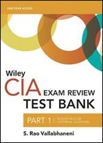 Wiley CIA 2022 Part 1 Test Bank: Essentials of Internal Auditing (1-year access)
