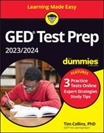 GED Test Prep 2023/2024 For Dummies with Online Practice