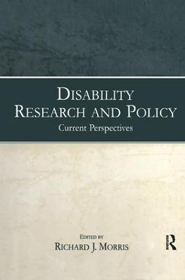 Disability Research and Policy: Current Perspectives - cover