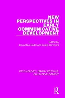 New Perspectives in Early Communicative Development - cover
