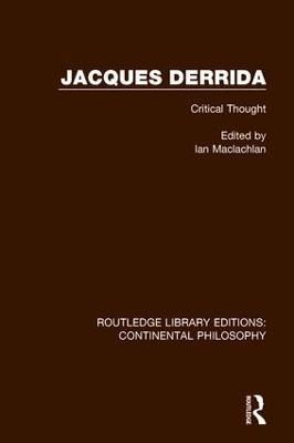Jacques Derrida - cover