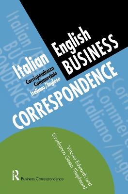 Italian/English Business Correspondence - Vincent Edwards,Gianfranca Gessa Shepheard - cover