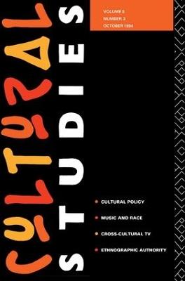 Cultural Studies: Volume 8, Issue 3 - cover