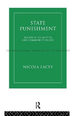 State Punishment - Nicola Lacey - cover