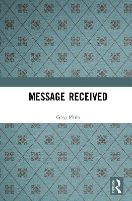 Message Received - Greg Philo - cover