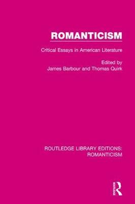 Romanticism: Critical Essays in American Literature - cover