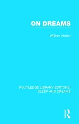 On Dreams - William Archer - cover