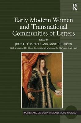 Early Modern Women and Transnational Communities of Letters - cover