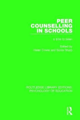 Peer Counselling in Schools: A Time to Listen - cover