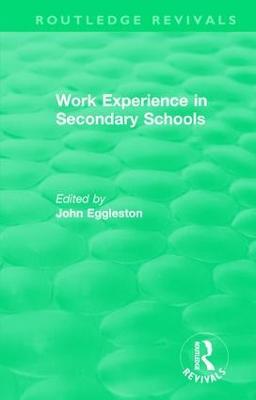Work Experience in Secondary Schools - cover