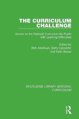 The Curriculum Challenge: Access to the National Curriculum for Pupils with Learning Difficulties - cover