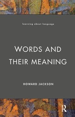 Words and Their Meaning - Howard Jackson - cover