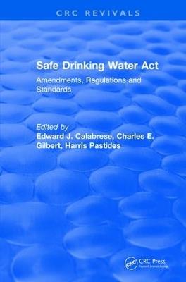 Safe Drinking Water Act (1989) - Edward J. Calabrese - cover