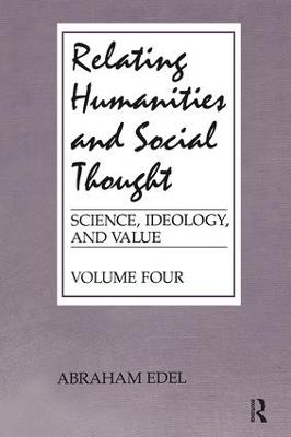 Relating Humanities and Social Thought - Abraham Edel - cover