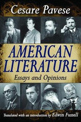 American Literature: Essays and Opinions - cover