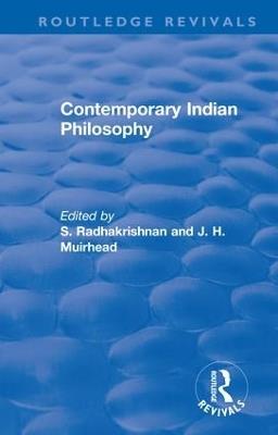 Revival: Contemporary Indian Philosophy (1936) - cover