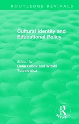 Cultural Identity and Educational Policy - cover