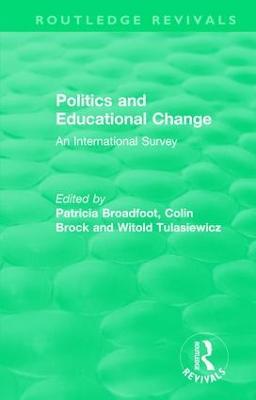 Politics and Educational Change: An International Survey - cover